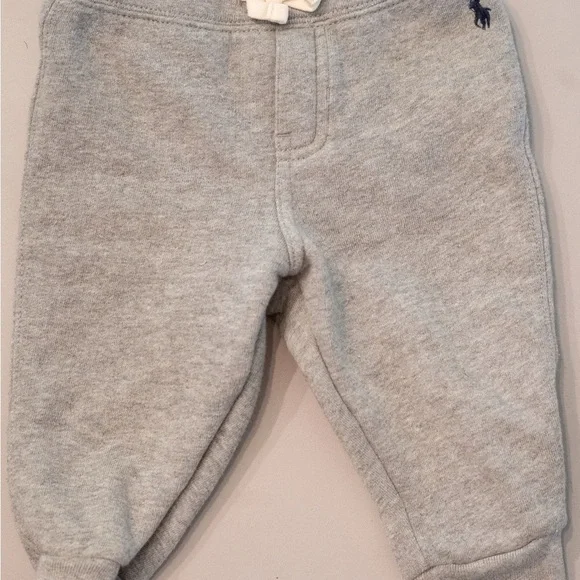 Ralph Lauren Light Gray Kids Joggers - Picture 1 of 3